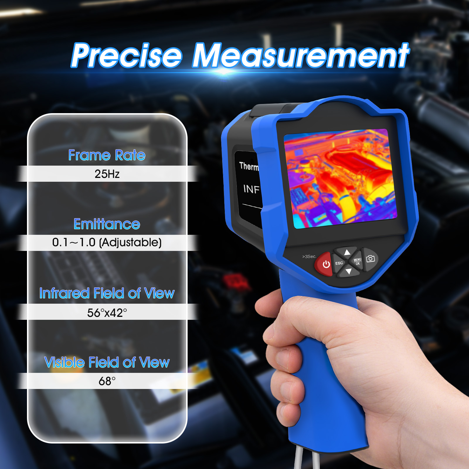 Termowizja 256x192, przenośna  – Thermal Imaging Camera 256X192 recenzja i cena